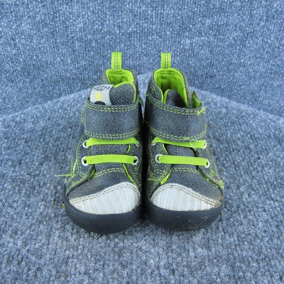 KEEN Boys Sneaker Shoes Gray Synthetic Hook & Loop Size‎ T 4 Medium - Picture 3 of 9